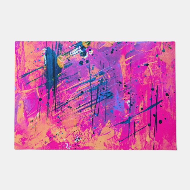 Paillasson Peinture de couchage d'été Abstraite (Devant)