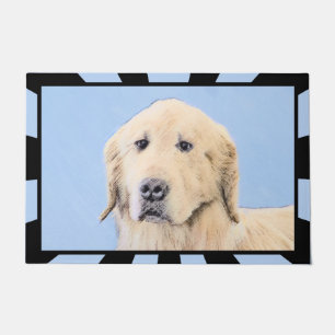 Paillasson Peinture de Golden Retriever - Beau art original d