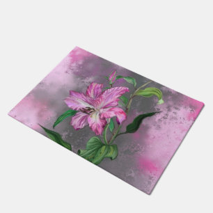 Paillasson Peinture de natte violet rose Lily