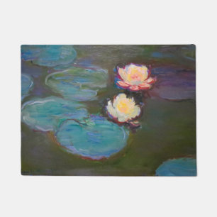 Paillasson Peinture de nénuphars d'étang de Monet