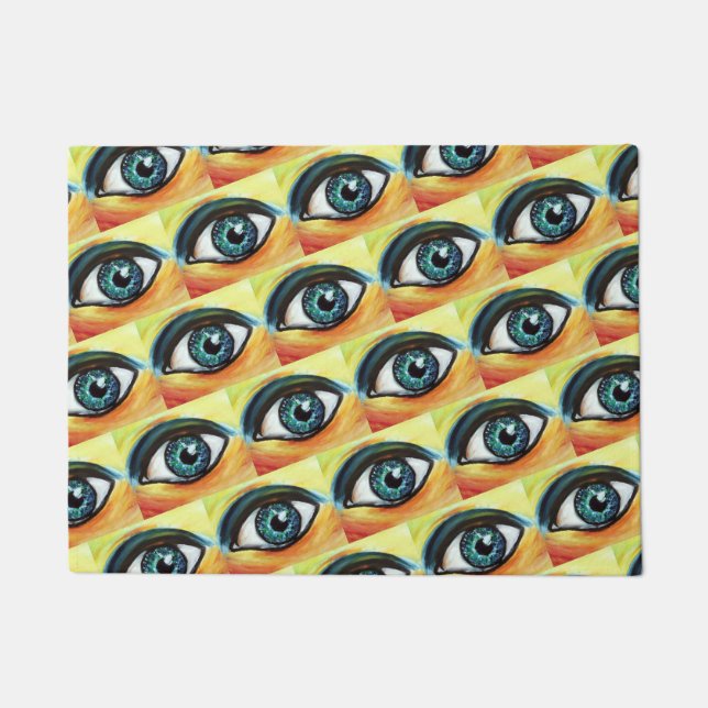Paillasson Peinture des yeux (Devant)