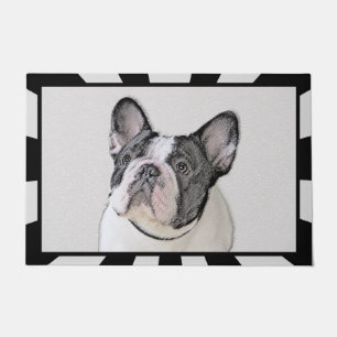 Paillasson Peinture française de Bulldog (Pied de broche) - A