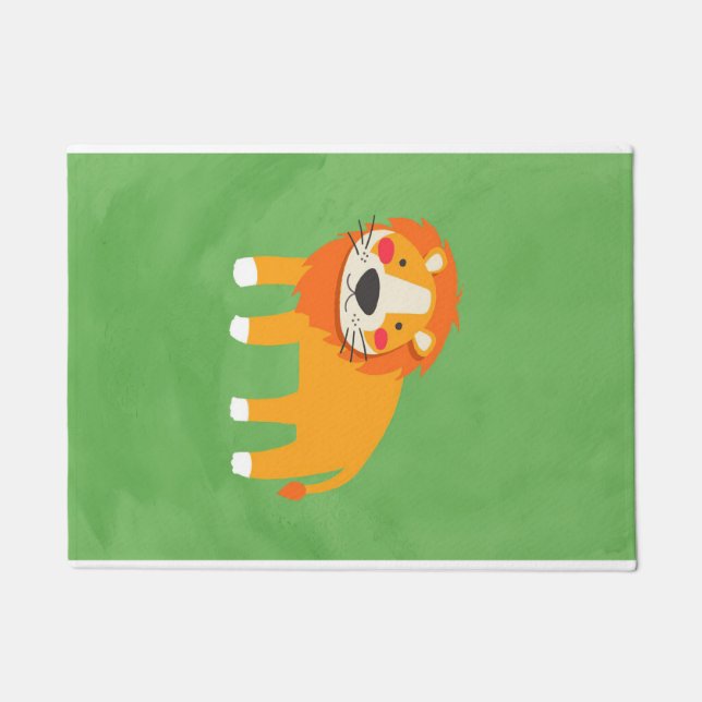 Paillasson Peinture Lion Cute Lion (Devant)
