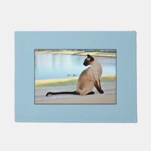 Paillasson Peinture paisible de chat siamois