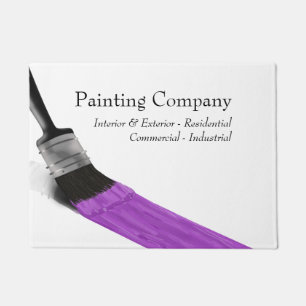 Paillasson Peinture Peintre Service Société Pinceau violet