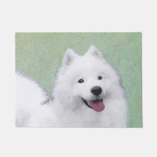 Paillasson Peinture Samoyed - Cute Original Chien Art