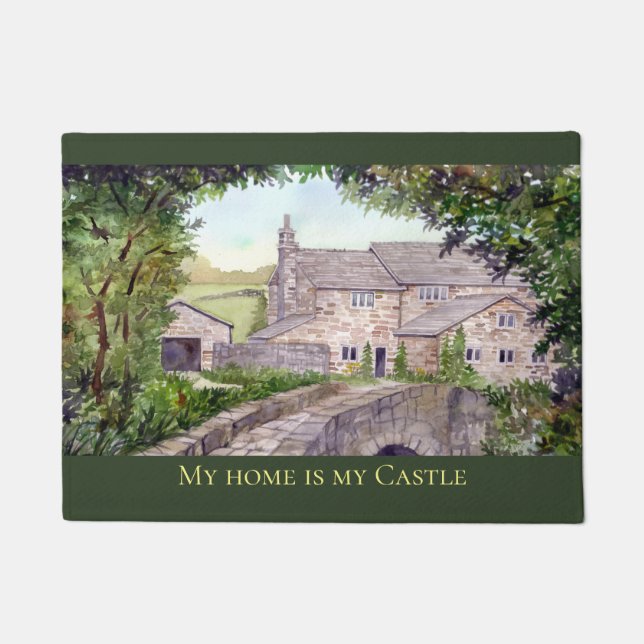 Paillasson Peinture sur le pont de pierre par Farida Greenfie (Devant)