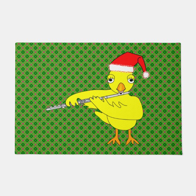 Paillasson Père Noël Casquette Flute Chick (Devant)