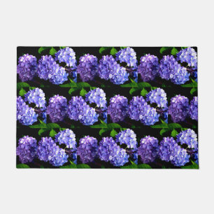 Paillasson Périwinkel hydrangeas violet bleu fleur floral
