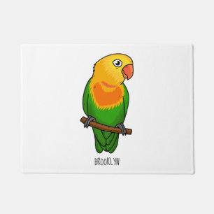 Paillasson Perroquet de caricature mignon lovebird