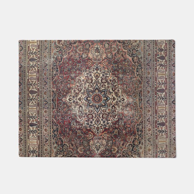 Paillasson Persia Doroksh Dusty Dull Blue Gray Green  (Devant)