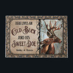 Paillasson Personalized Deer Here Lives Old Buck Sweet Doe<br><div class="desc">"Product images are for illustrative purposes only. Just for customer to see the design - Item detail: Thickness: 1 cm similar with 0.4 inches Insole type: Wear-resistant plastic bottom Material:. Adopt a new type of wear-plastic non-slip design, strong air permeability, no mold, close to the ground, no slip. Size: Small:...</div>