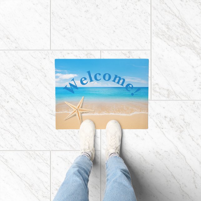 Paillasson Personalized Seaside Welcome Doormat (Intérieur)