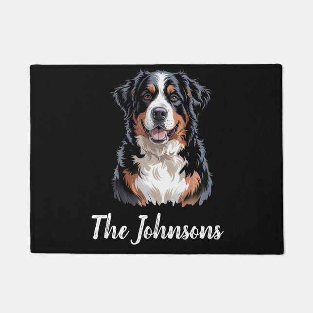 Paillasson Personalized Trendy  Bernese Mountain Dog  (Devant)