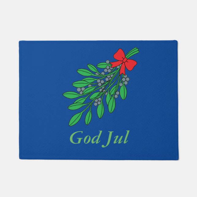 Paillasson Personnalisable Swedish God Jul (Devant)