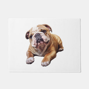 Paillasson Petit chien de taureau anglais mou - Chiot de chie