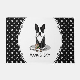 Paillasson Petit Mama's Boy Boston Terrier (noir) Chien