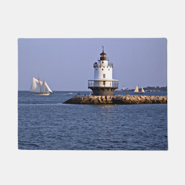 Paillasson Phare de Spring Point Ledge, Maine Door Mat (Devant)