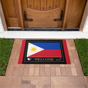 Paillasson Philippines & Philippines Flag House/Sport Bienven