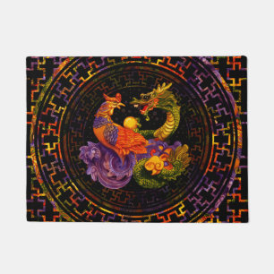 Paillasson Phoenix et Dragon - en couleur