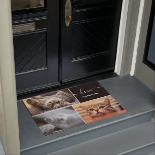 Paillasson Photo Collage Cute Cats Personnalisé 