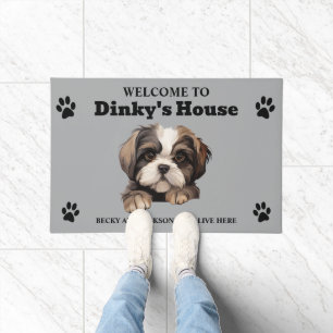 Paillasson Photo de chien Shih Tzu mignon
