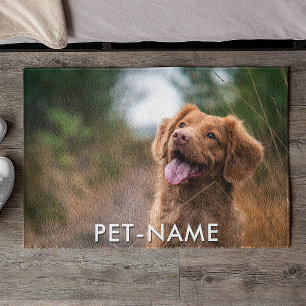Paillasson Photo personnalisée avec le nom de votre chien