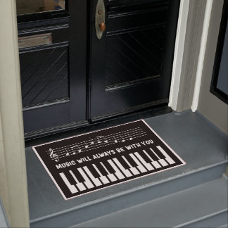 Paillasson "Piano Doormat Vintage, Piano Lover Cadeau, Musiqu
