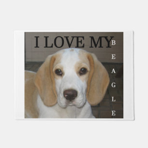 Paillasson PIC bronzage et blanche de beagle d'amour