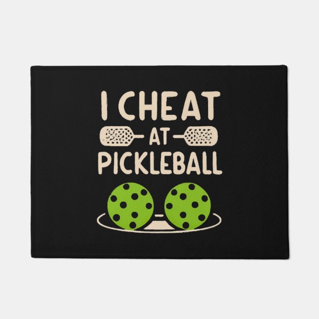 Paillasson Pickleball Drôle (Devant)