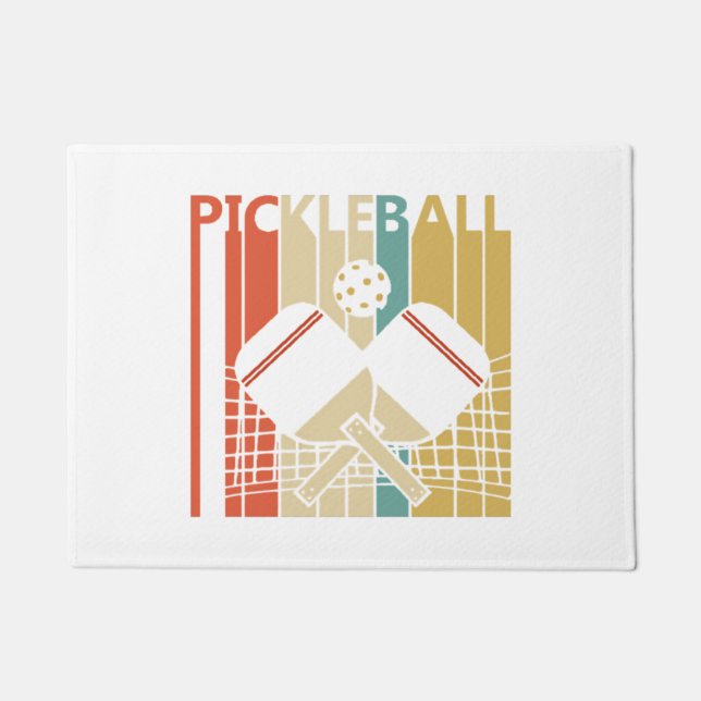 Paillasson Pickleball Rétro Vintage  (Devant)