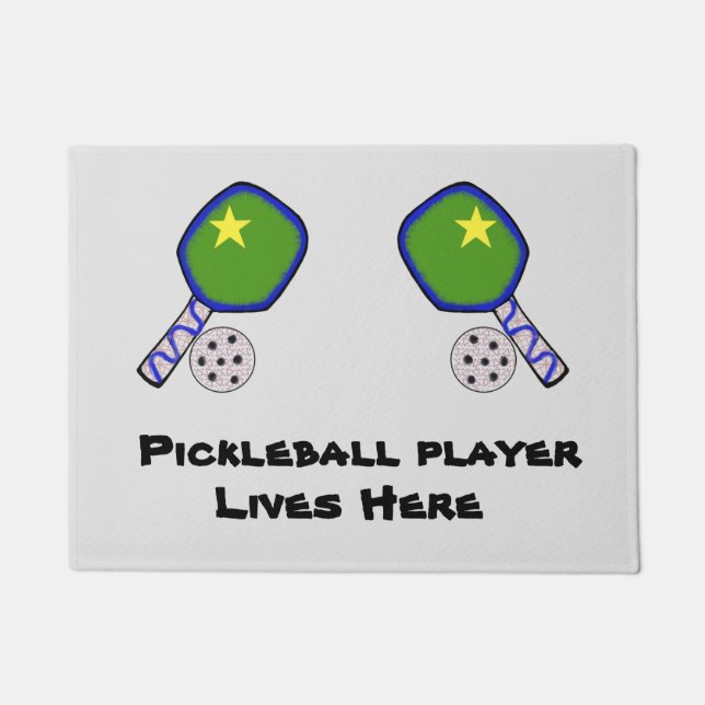 Paillasson Pickleball rug door welcome (Devant)