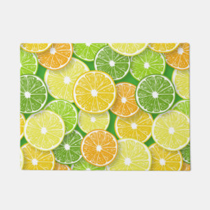 Paillasson Pièces de fruits d'agrumes pop art 3