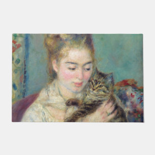 Paillasson Pierre-Auguste Renoir - Femme avec chat