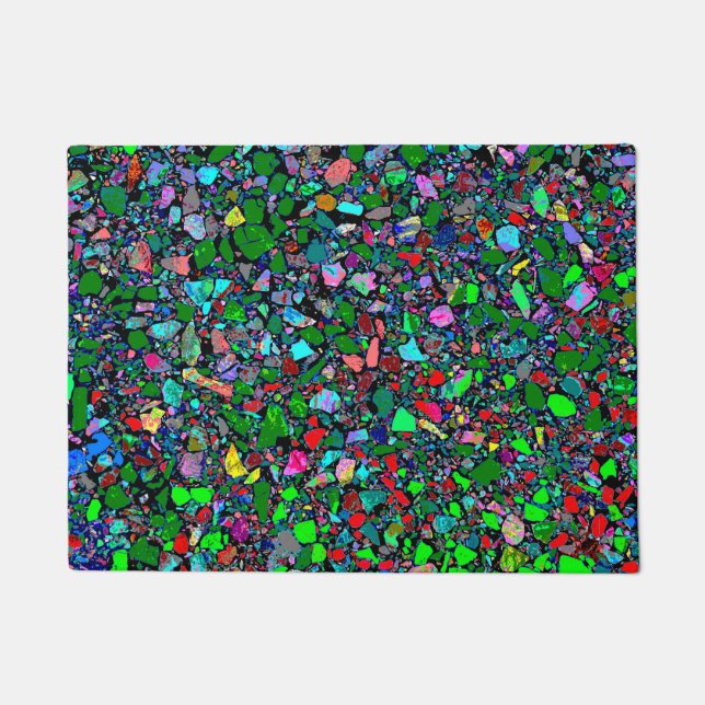 Paillasson Pierres brillantes multicolores (Devant)