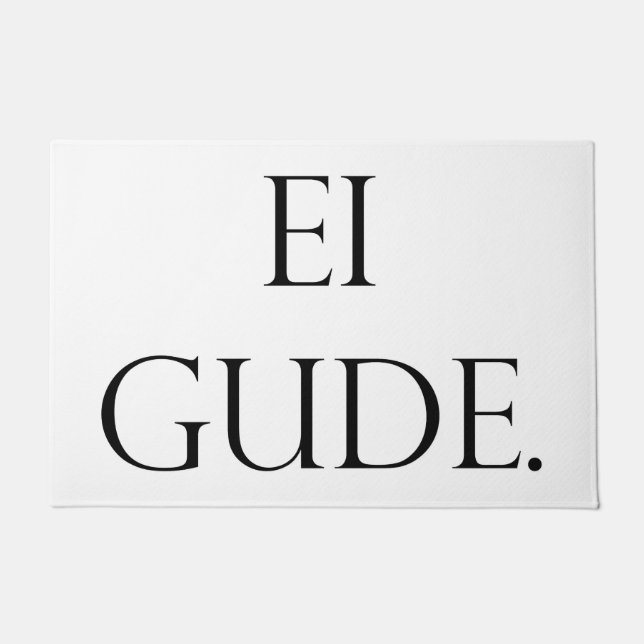 Paillasson Piéton Ei Gude, Francfort à Hesse Dialecte (Devant)