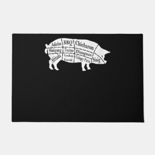 Paillasson Pig Parts Food BBQ Pinoy Adobo Amateurs Cadeau
