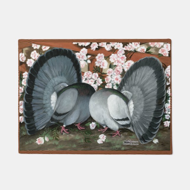 Paillasson Pigeons fantastiques jumelés (Devant)