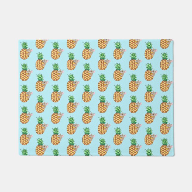 Paillasson Pika à l'ananas prend un Chomp Aqua (Devant)