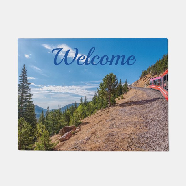 Paillasson Pikes Peak Train Ride Welcome Domat (Devant)