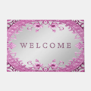 Paillasson Pink Décor Floral Doormat