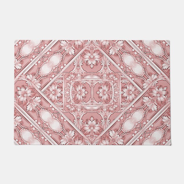 Paillasson Pink Floral Doormat (Devant)
