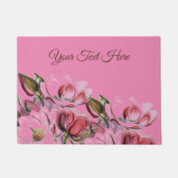 Pink Simple Professional Calligraphy Magnolias