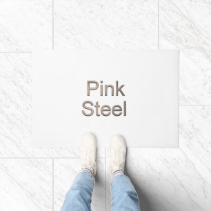 Paillasson Pink Steel nom porte