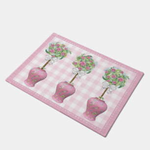 Paillasson Pink Topior Rose Ginger Jar Doormat Rug
