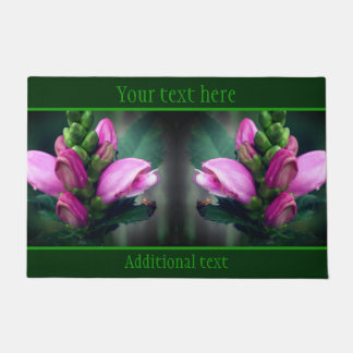 Paillasson Pink Turtlehead Flower Close Up Personnalisé