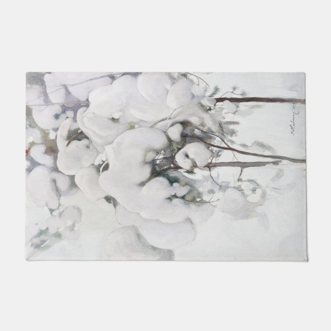 Paillasson Pins couverts de neige (par Pekka Halonen) (Devant)
