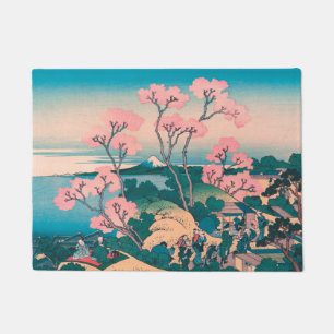Paillasson Pique-nique de printemps sous les fleurs des ceris