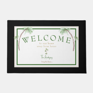 Paillasson Plage Tropical Personnalisée Maison Palm Tree Port