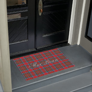 Paillasson Plaid de tartan écossais de MacBean MacBain de